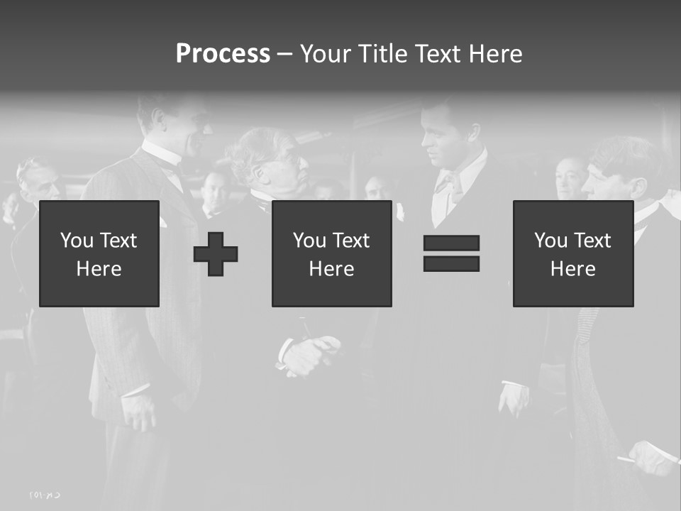 Gathering Of Men PowerPoint Template