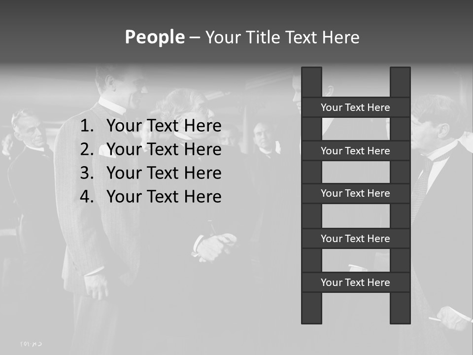 Gathering Of Men PowerPoint Template