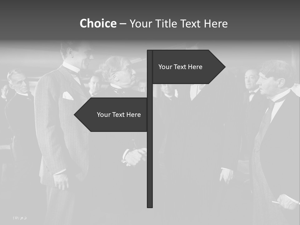 Gathering Of Men PowerPoint Template