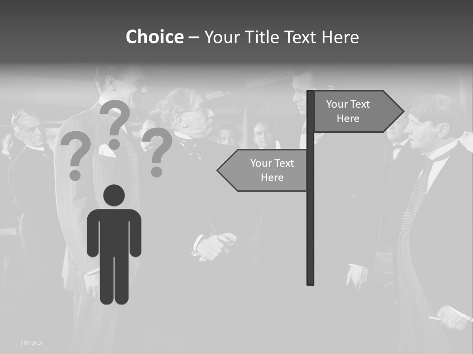 Gathering Of Men PowerPoint Template