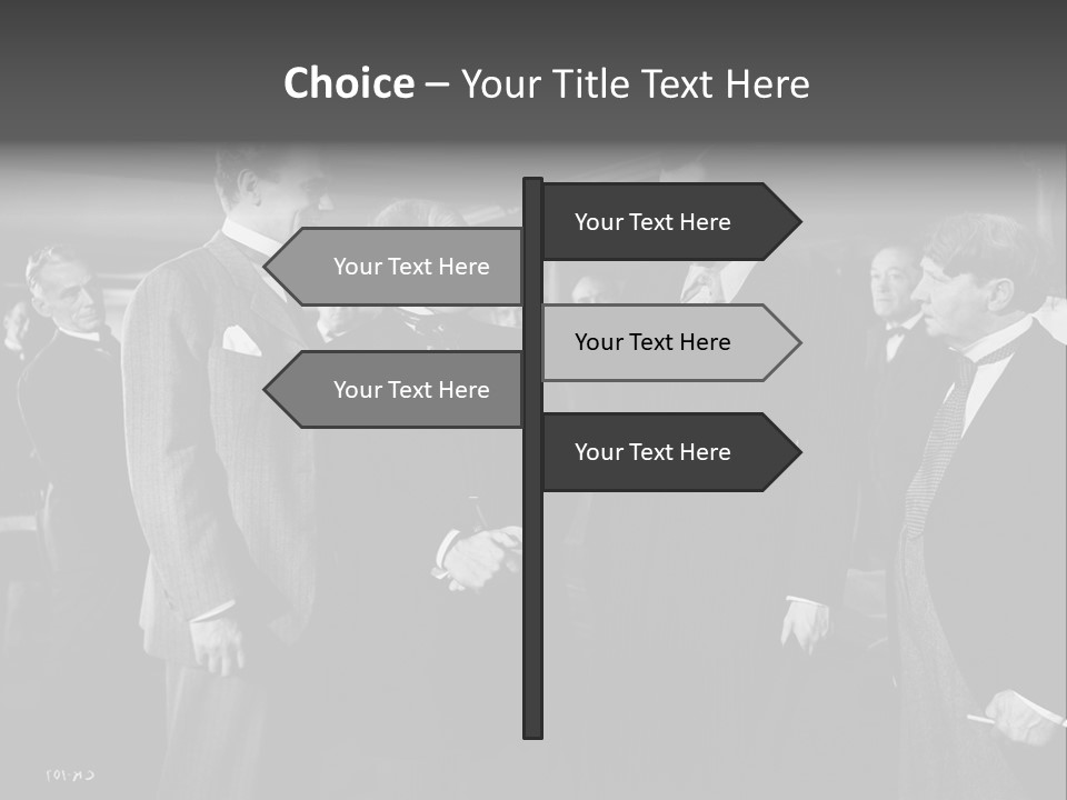 Gathering Of Men PowerPoint Template
