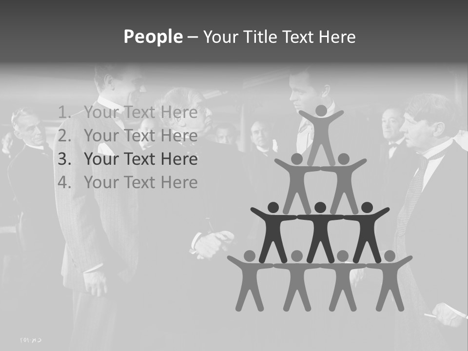 Gathering Of Men PowerPoint Template