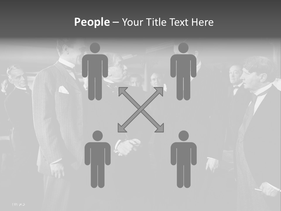 Gathering Of Men PowerPoint Template