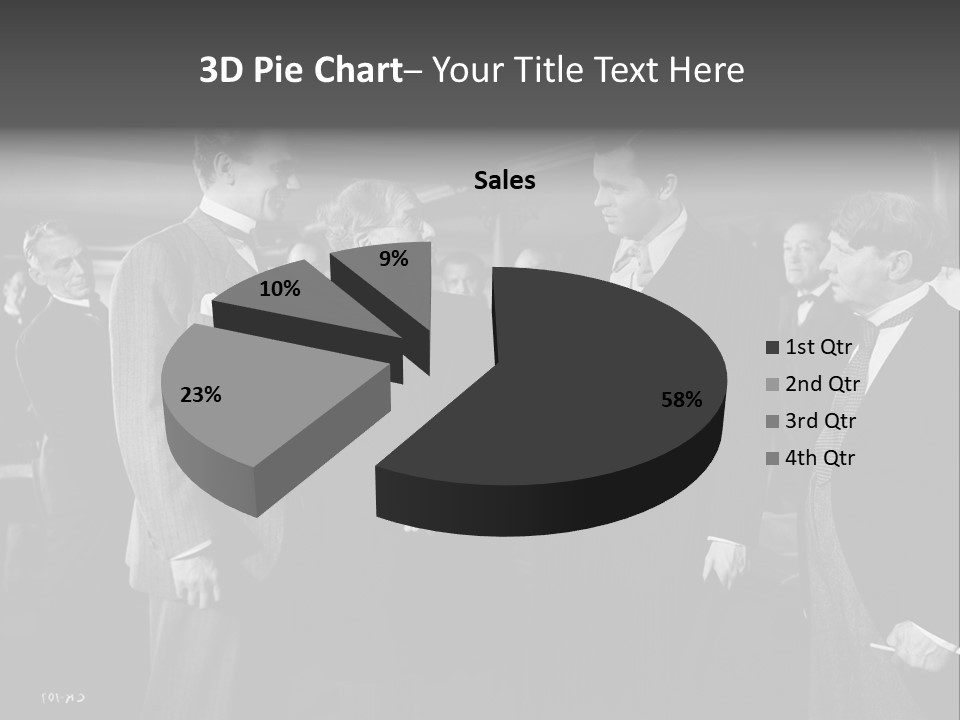 Gathering Of Men PowerPoint Template
