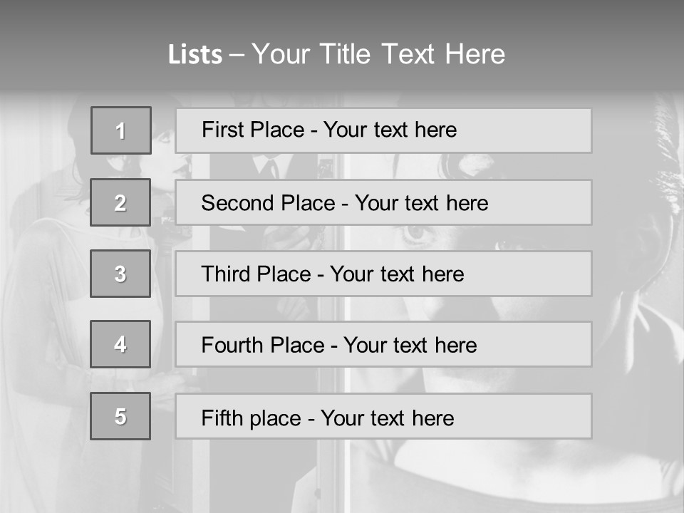 Beautiful Actors PowerPoint Template
