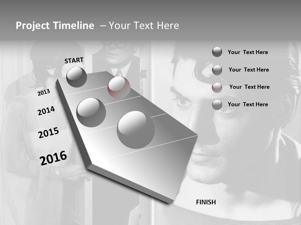 Beautiful Actors PowerPoint Template
