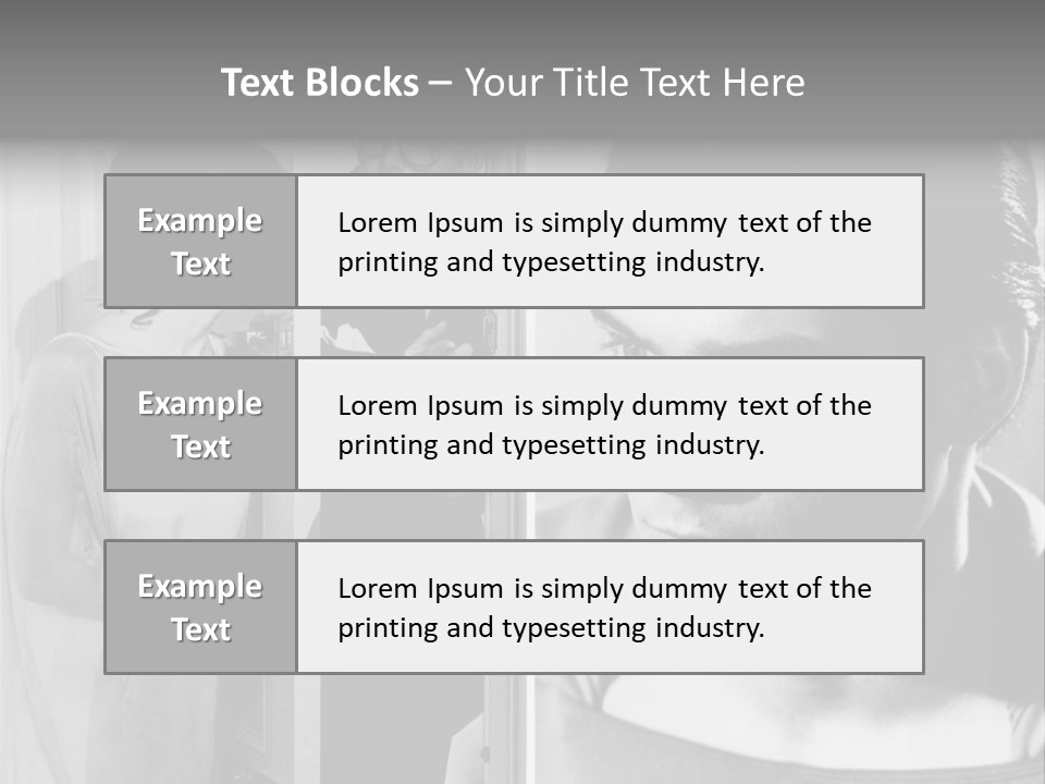 Beautiful Actors PowerPoint Template