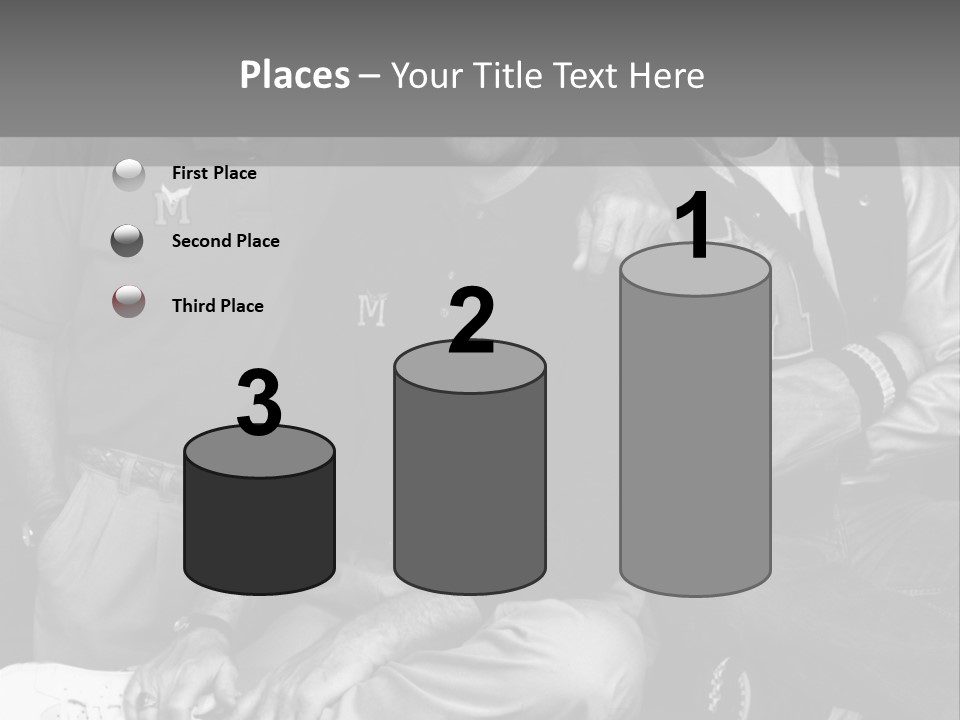 3 Friend Posing PowerPoint Template