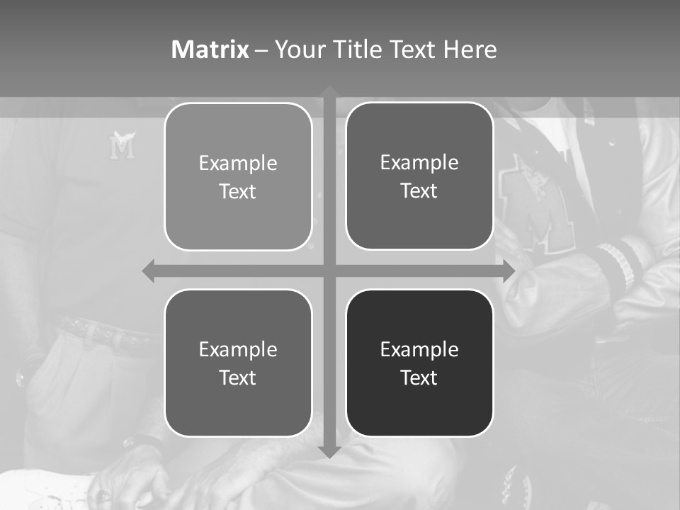 3 Friend Posing PowerPoint Template