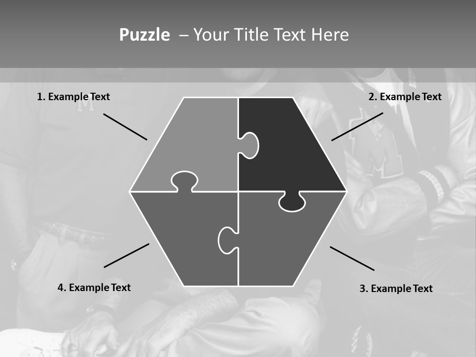 3 Friend Posing PowerPoint Template