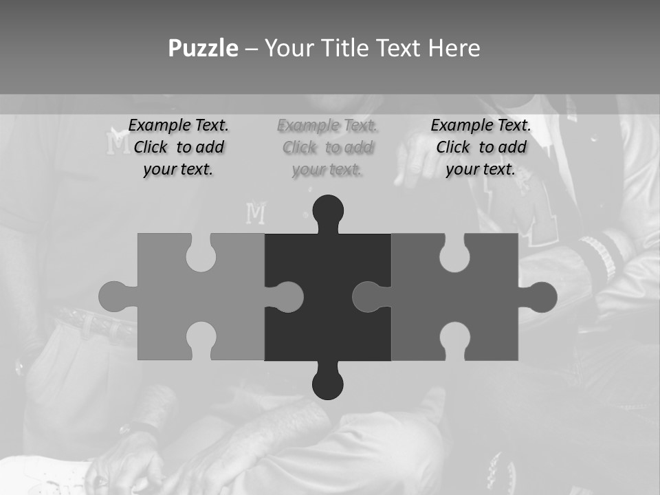 3 Friend Posing PowerPoint Template