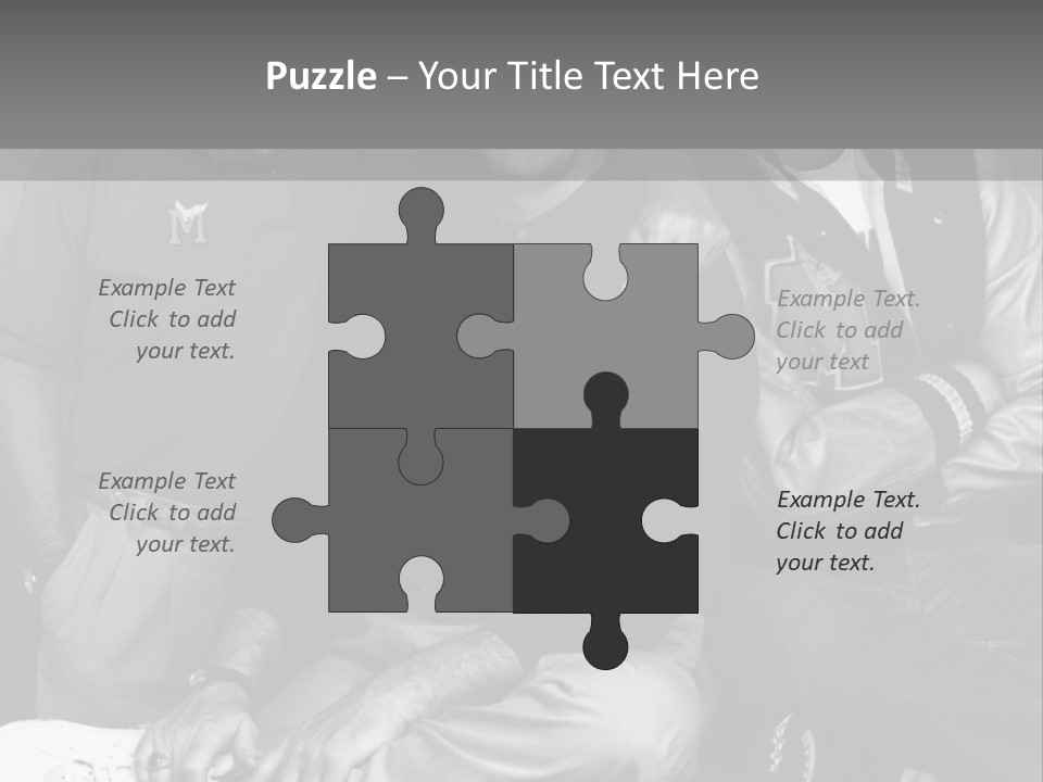 3 Friend Posing PowerPoint Template