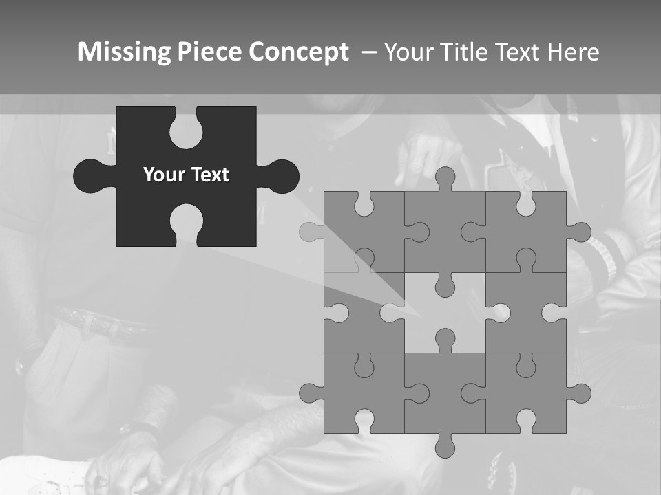 3 Friend Posing PowerPoint Template