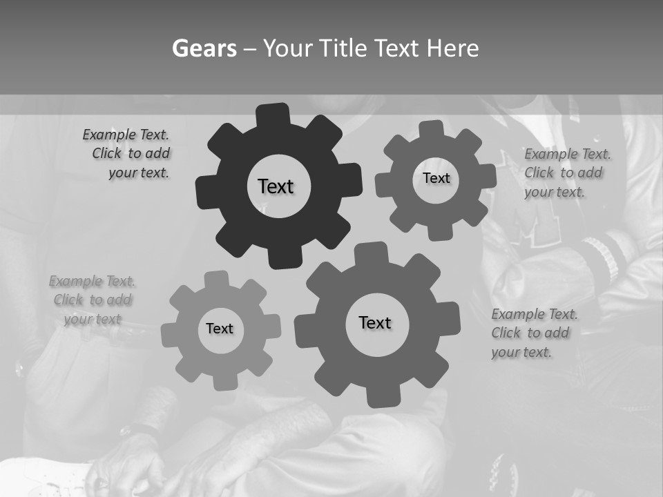 3 Friend Posing PowerPoint Template