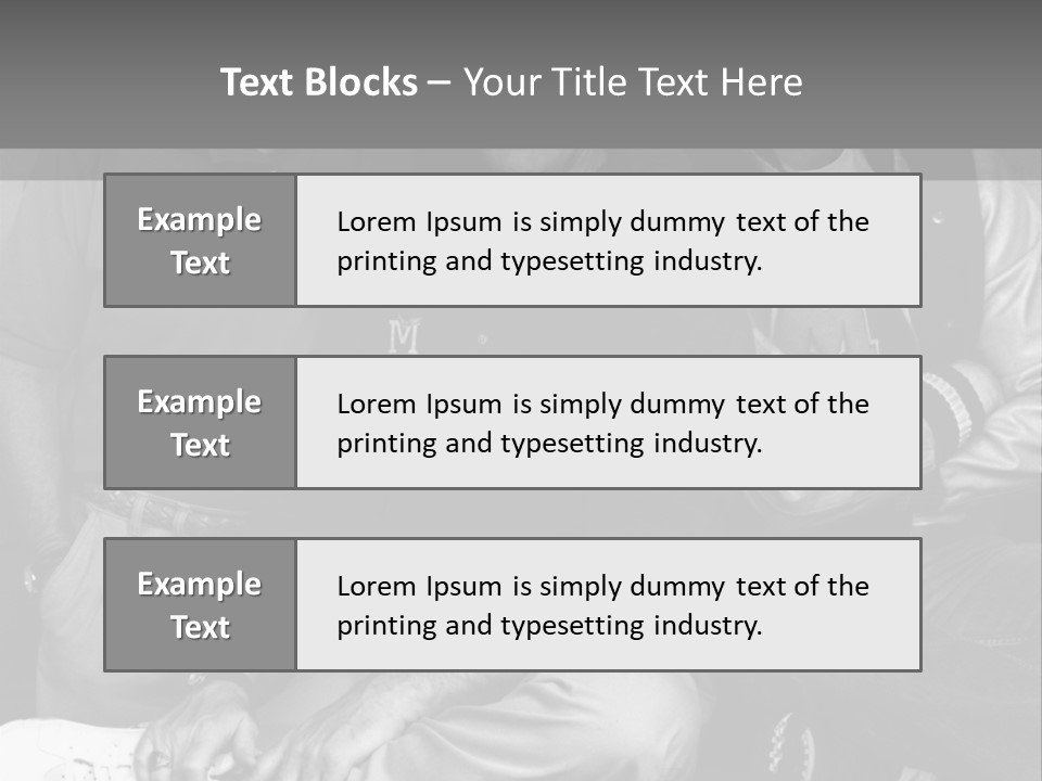 3 Friend Posing PowerPoint Template