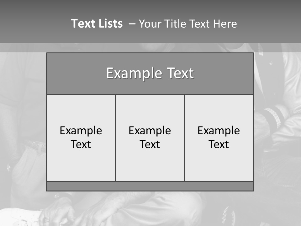 3 Friend Posing PowerPoint Template