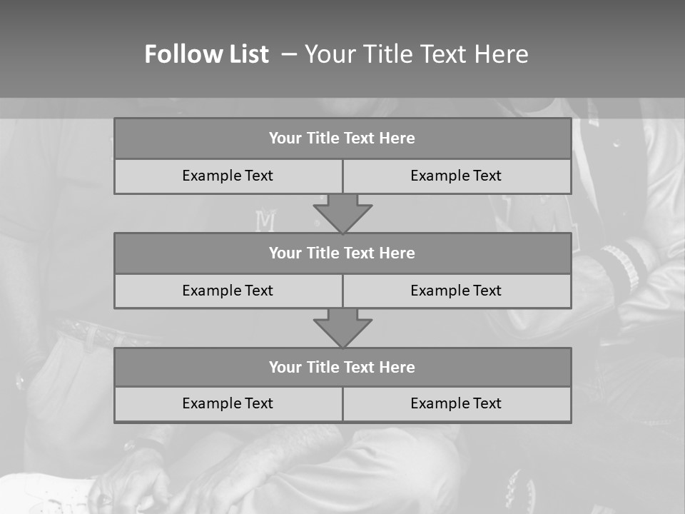 3 Friend Posing PowerPoint Template