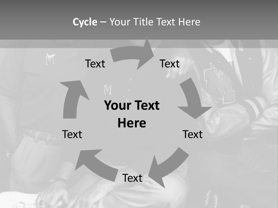 3 Friend Posing PowerPoint Template