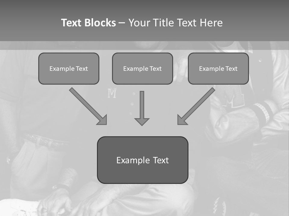 3 Friend Posing PowerPoint Template