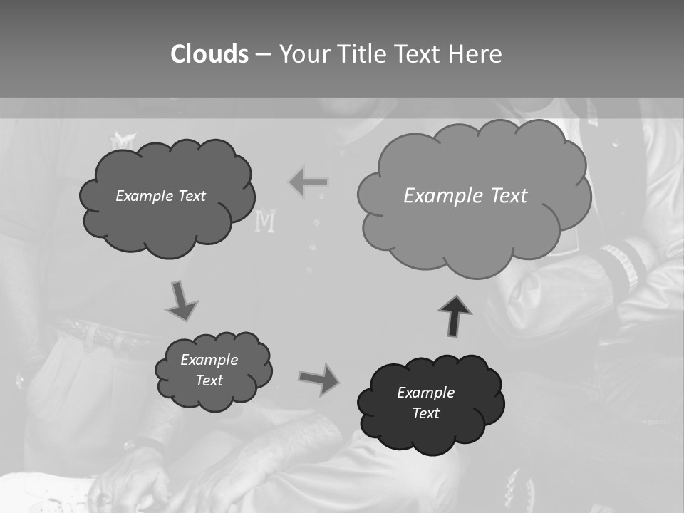 3 Friend Posing PowerPoint Template