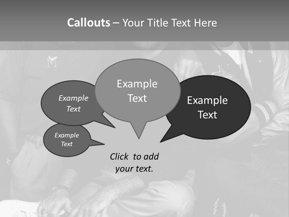 3 Friend Posing PowerPoint Template