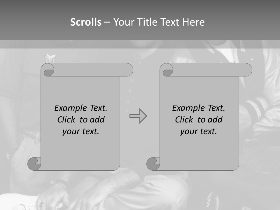 3 Friend Posing PowerPoint Template