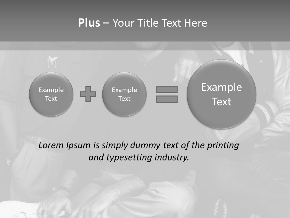 3 Friend Posing PowerPoint Template