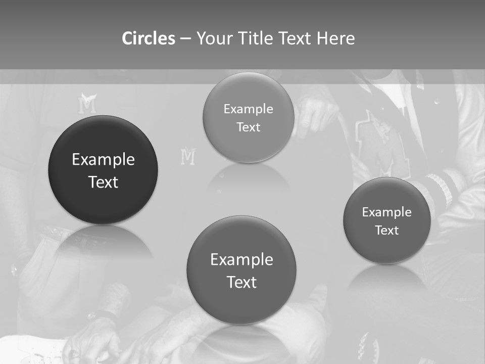 3 Friend Posing PowerPoint Template