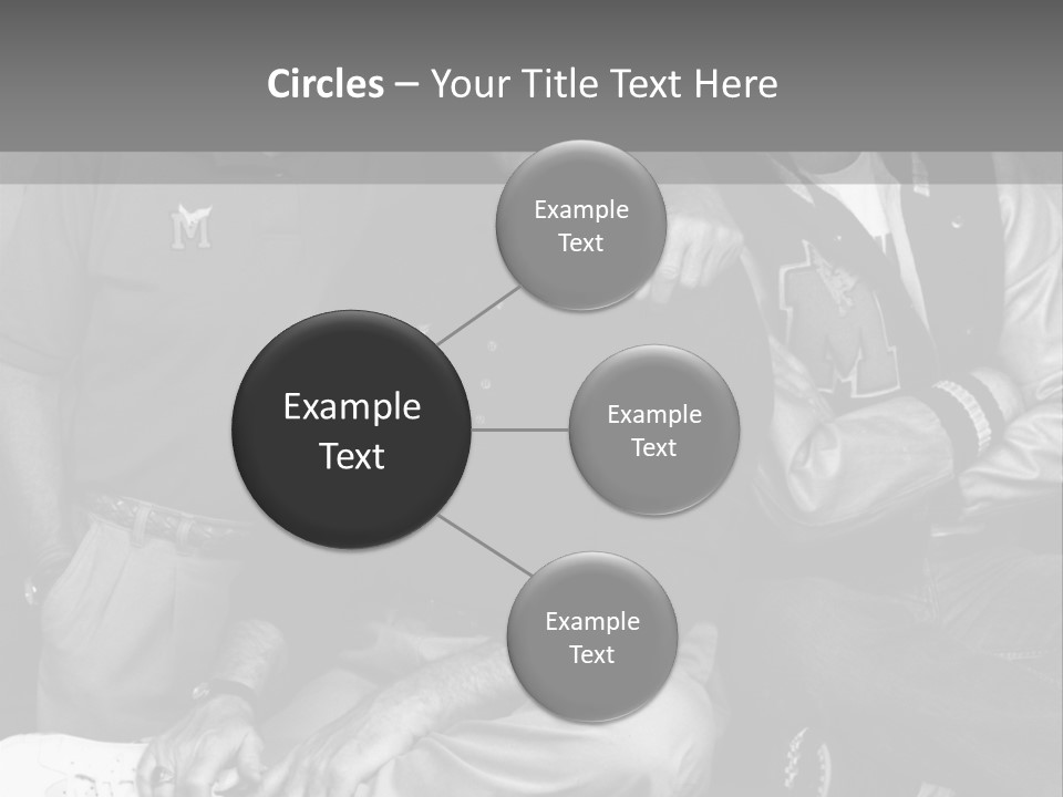 3 Friend Posing PowerPoint Template