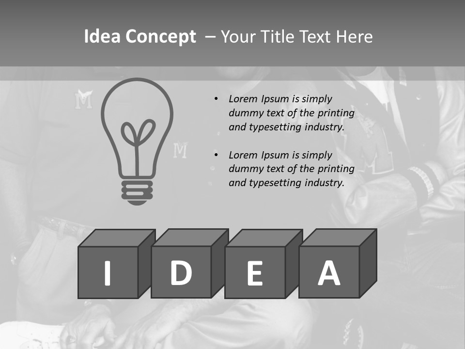 3 Friend Posing PowerPoint Template