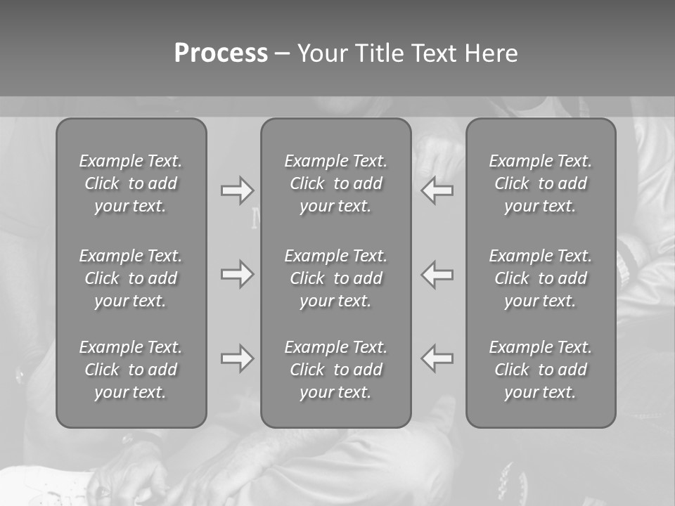 3 Friend Posing PowerPoint Template