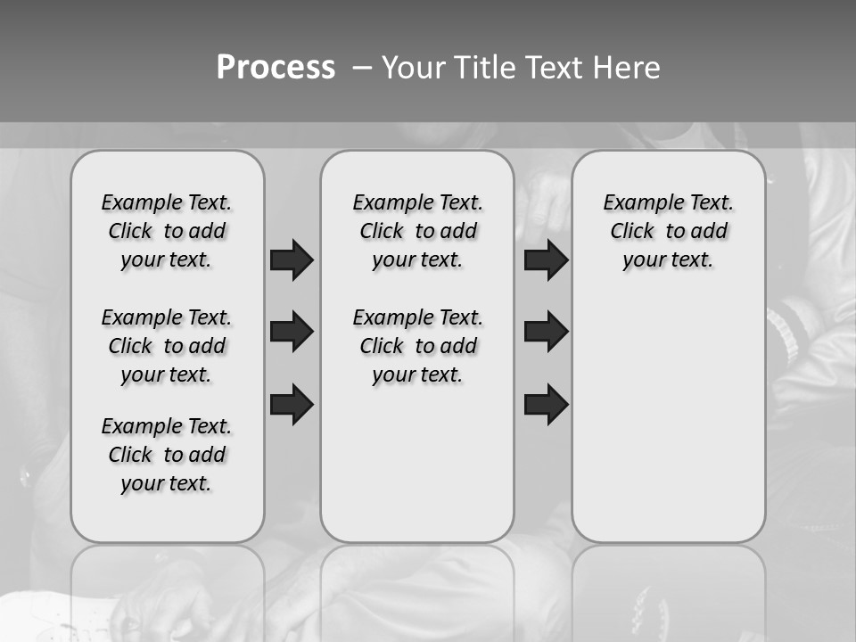 3 Friend Posing PowerPoint Template