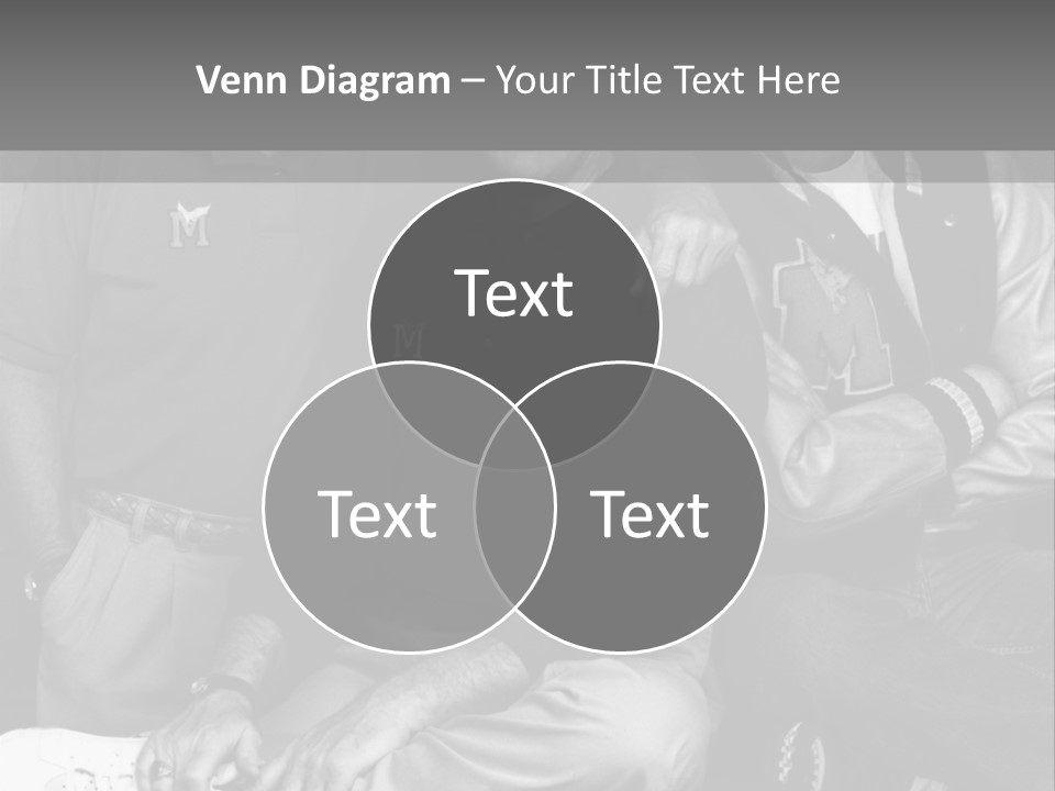 3 Friend Posing PowerPoint Template