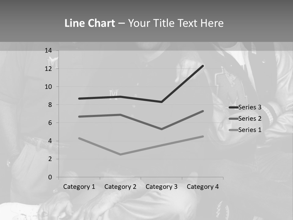 3 Friend Posing PowerPoint Template