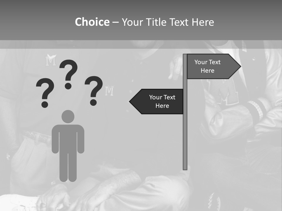 3 Friend Posing PowerPoint Template