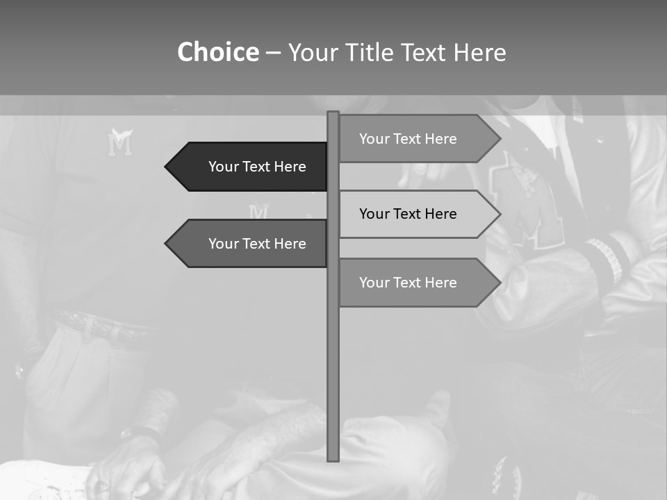 3 Friend Posing PowerPoint Template