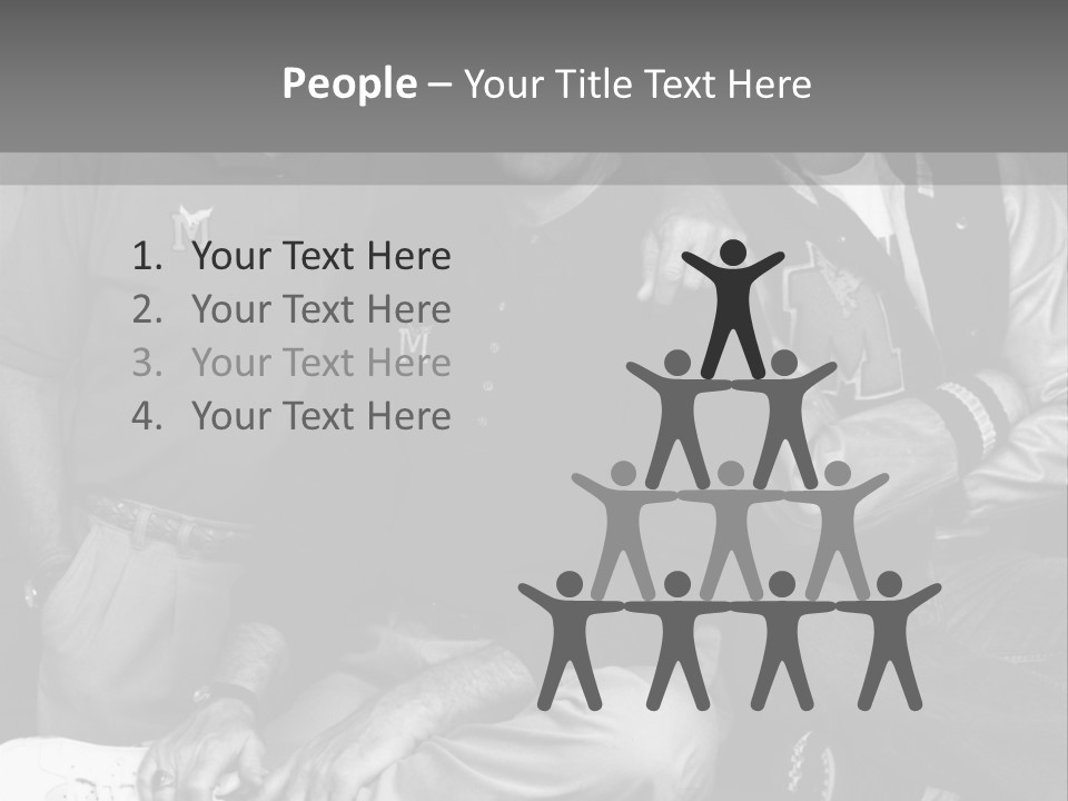 3 Friend Posing PowerPoint Template