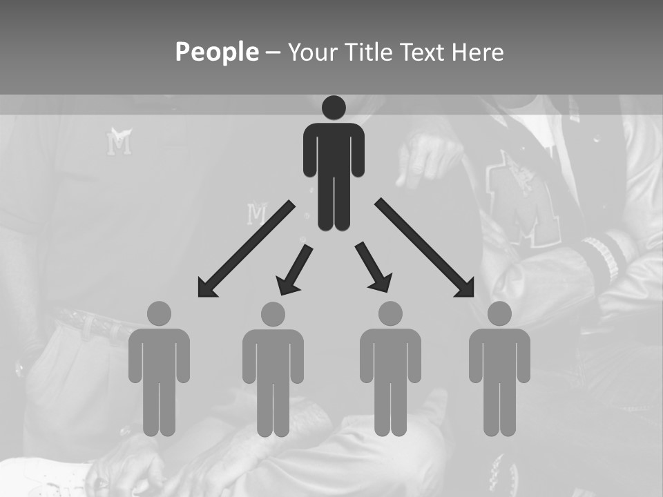 3 Friend Posing PowerPoint Template