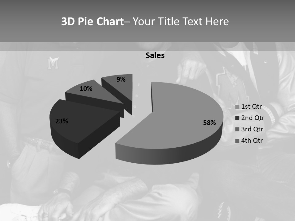 3 Friend Posing PowerPoint Template