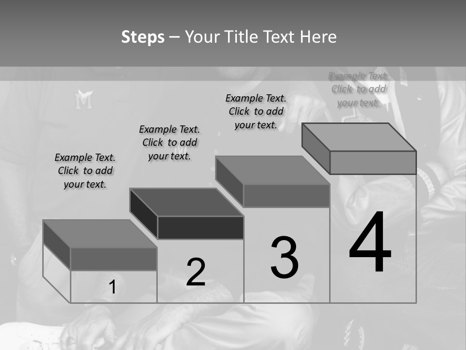 3 Friend Posing PowerPoint Template