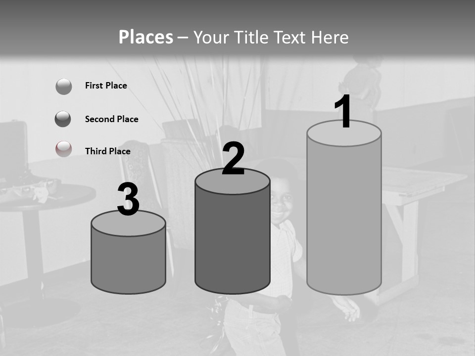 Black Boy Smiling PowerPoint Template