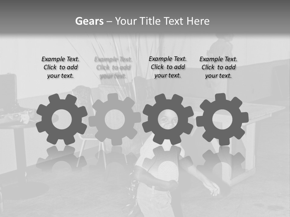 Black Boy Smiling PowerPoint Template