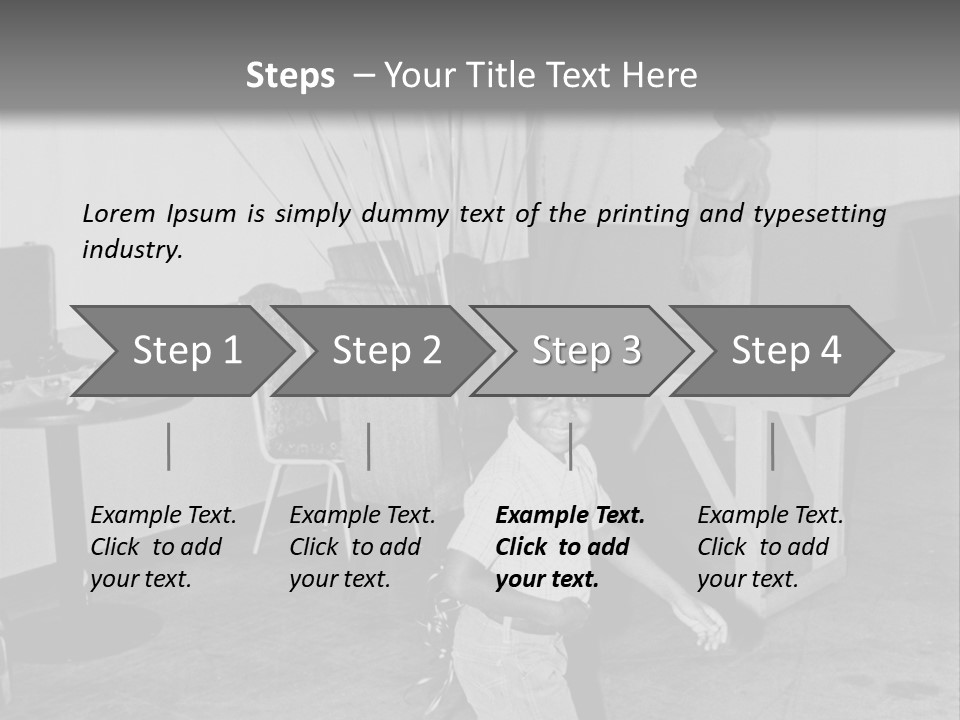 Black Boy Smiling PowerPoint Template