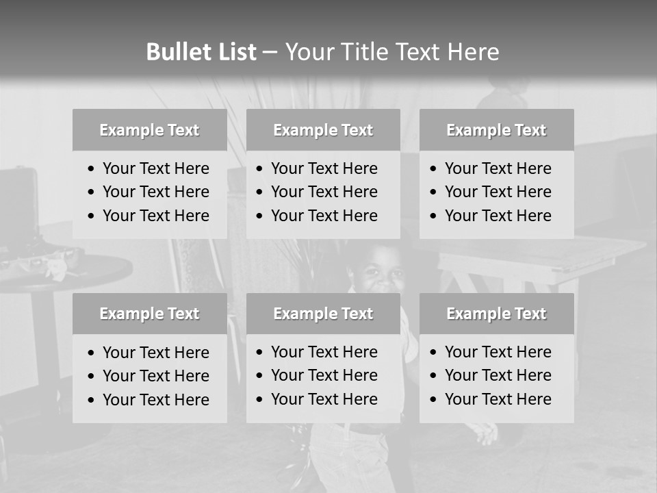 Black Boy Smiling PowerPoint Template