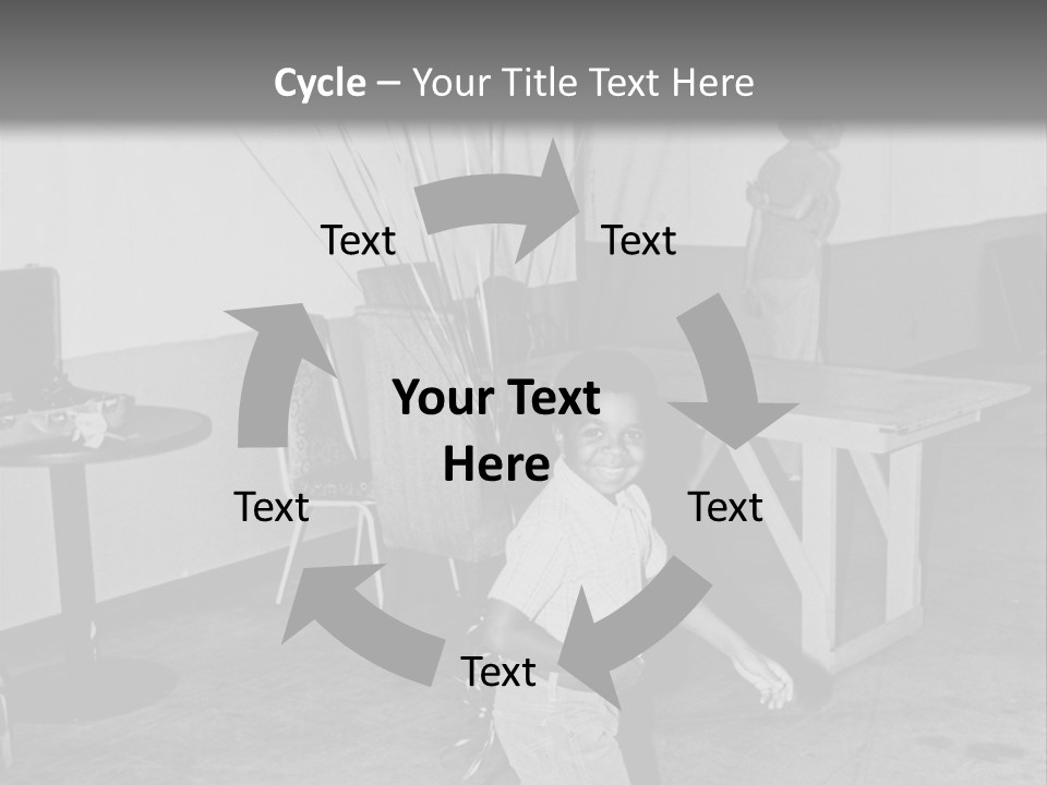 Black Boy Smiling PowerPoint Template