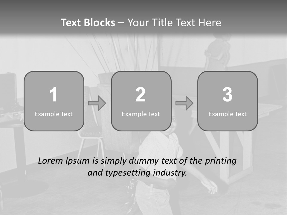 Black Boy Smiling PowerPoint Template