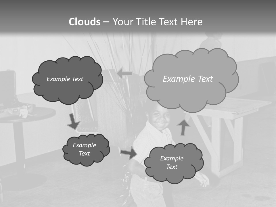 Black Boy Smiling PowerPoint Template