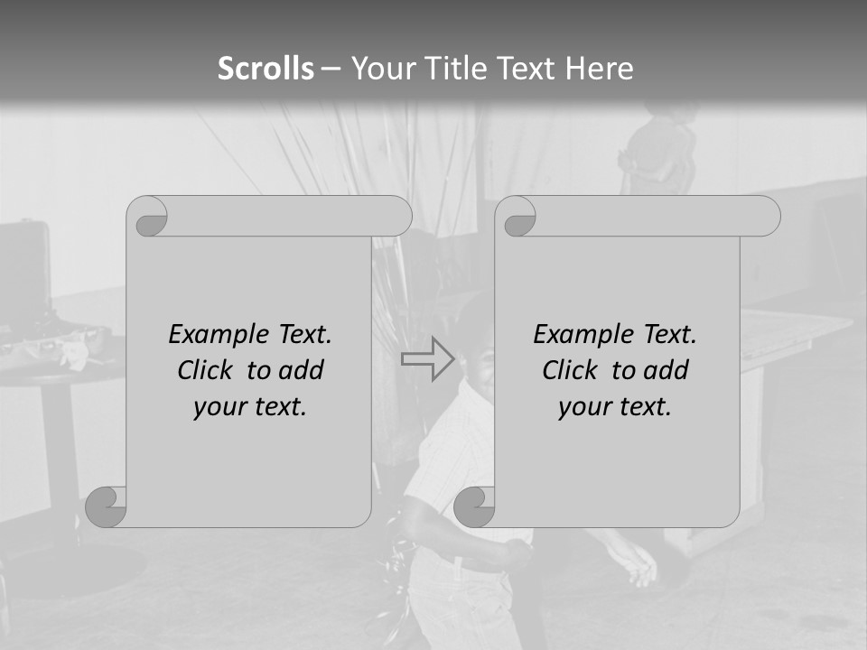 Black Boy Smiling PowerPoint Template