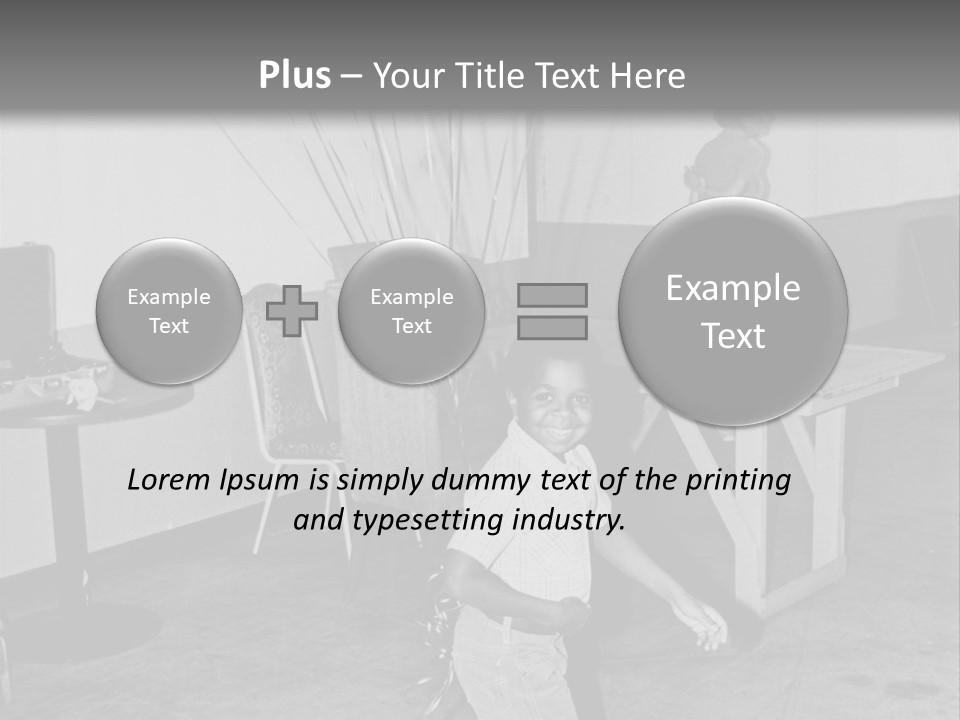 Black Boy Smiling PowerPoint Template