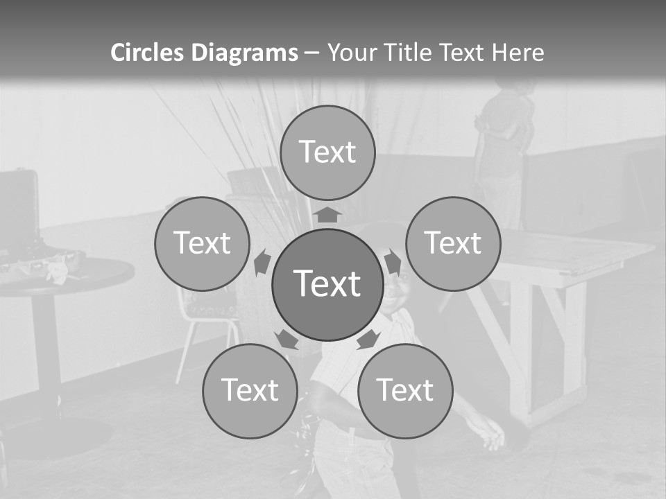 Black Boy Smiling PowerPoint Template